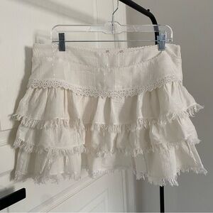 H&M Ruffled Mini Skirt